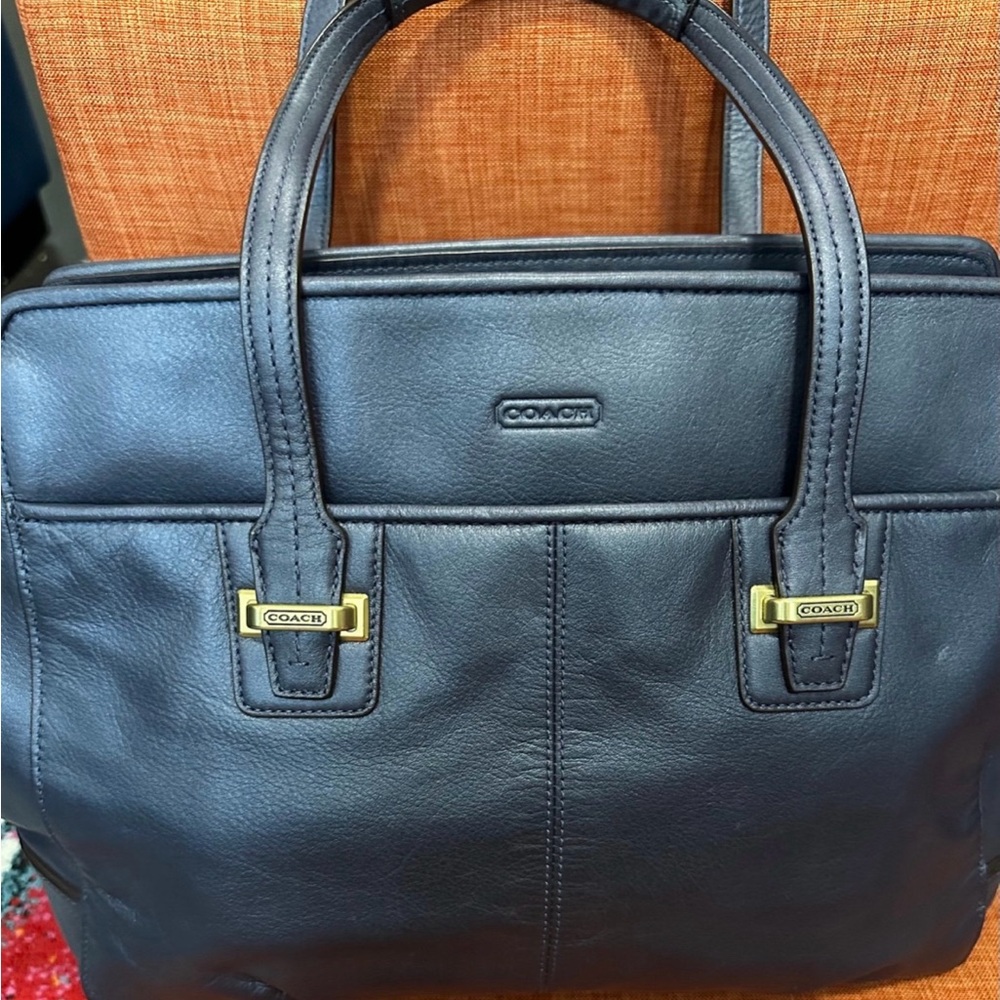 Coach Blue Grey Shoulder Bag